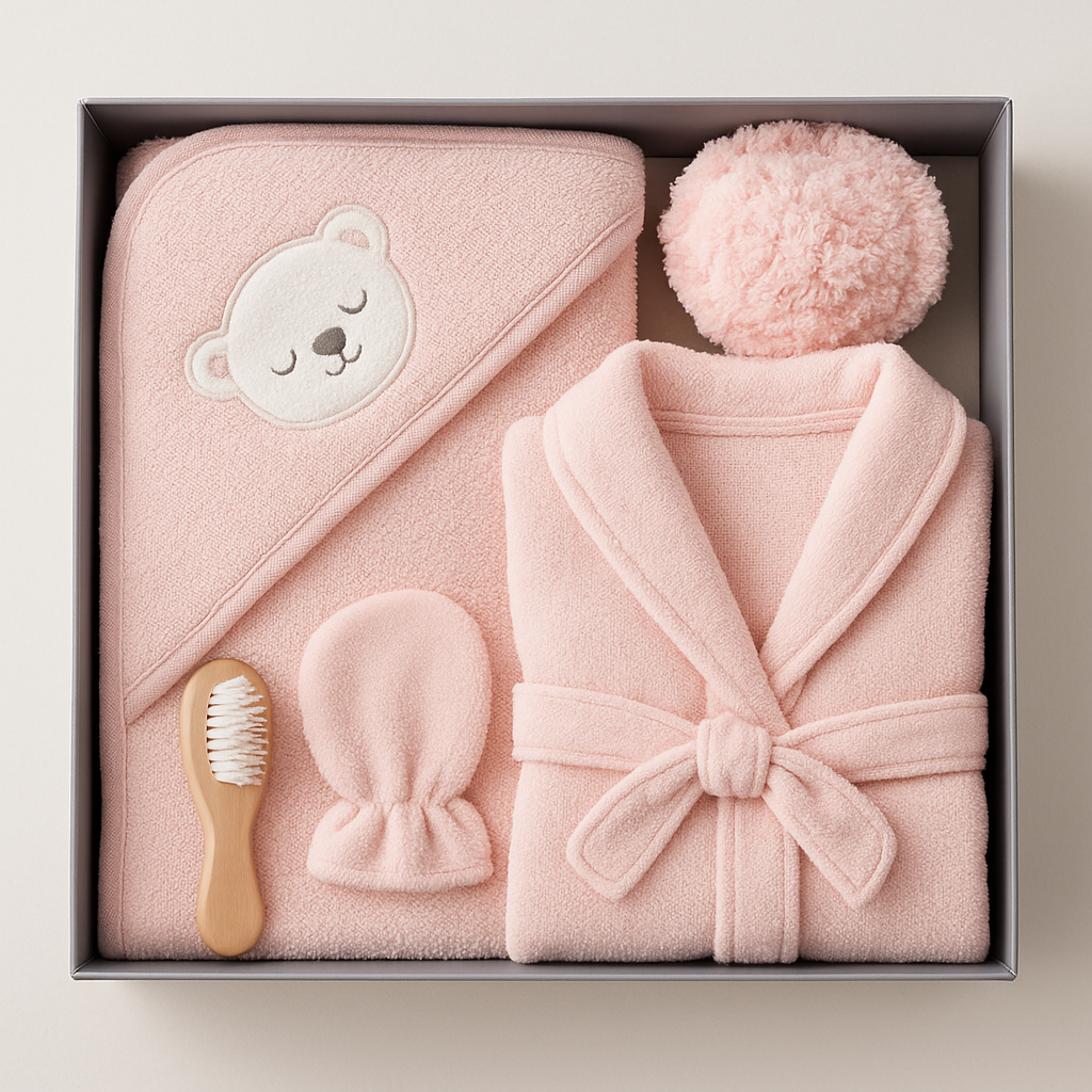 طقم استحمام بيبي فاخر - 4
قطع